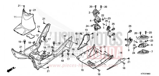 FLOOR PANEL/PILLION STEP SH150RC de 2012